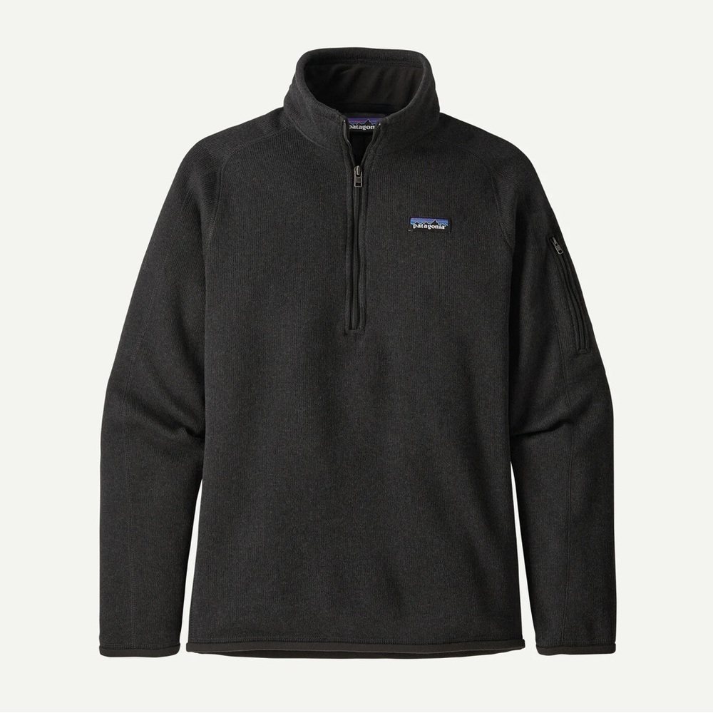 Patagonia Women’s Better Sweater Quarter 1/4 Zip Fleece Black Size Small - Picture 8 of 11